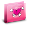 Folder Heart II Pink Icon 96x96 png